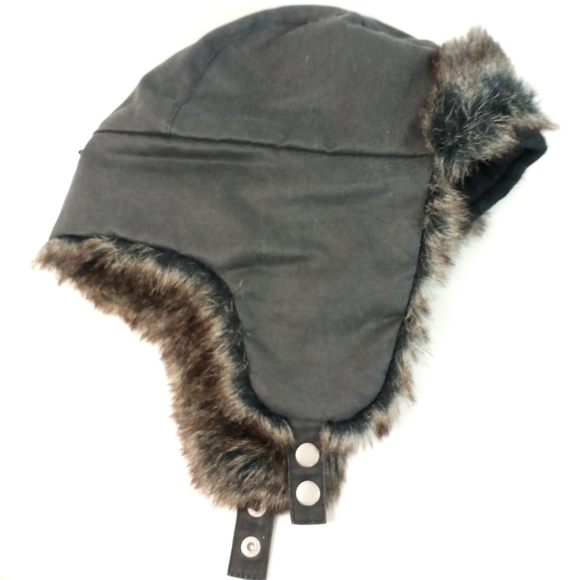 REI Child's Cotton Faux Fur Ear Flap Hat  7-14Y - Picture 8 of 10